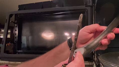microwave door handle reassembling