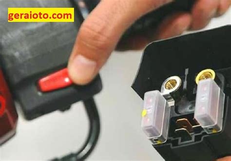 motor tidak bisa distarter tapi klakson menyala