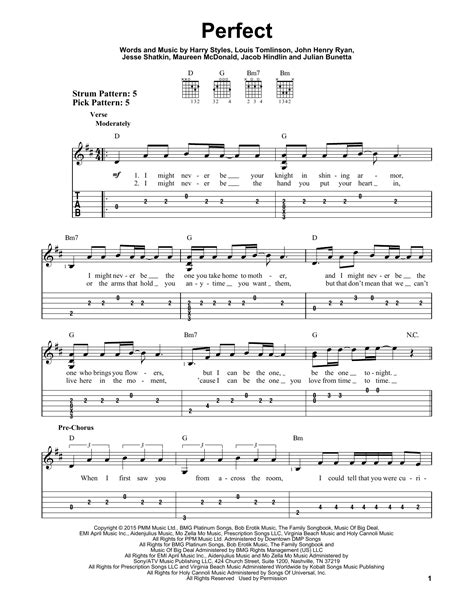 one direction guitar chords
