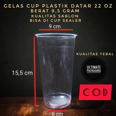 penggunaan gelas cup plastik 22 oz di fasilitas umum