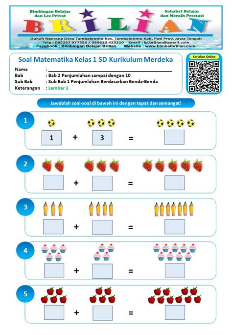 Belajar Matematika di Kelas 1 SD Semester 2: PDF dan Langkah-langkahnya