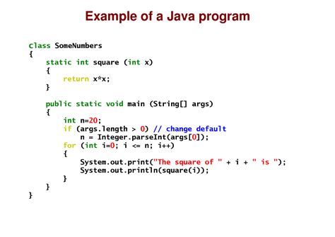 programing code java