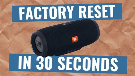 reset JBL speaker