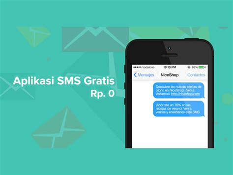 SMS gratis via aplikasi