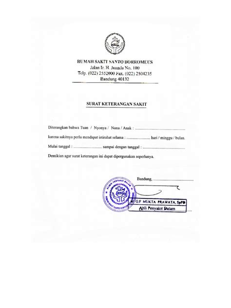 Surat Kontrol Dokter