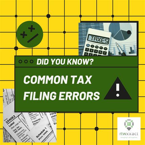 tax filing errors