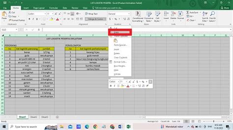 Sisipkan teks skor pada gambar excel