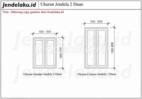 ukuran jendela kamar indonesia