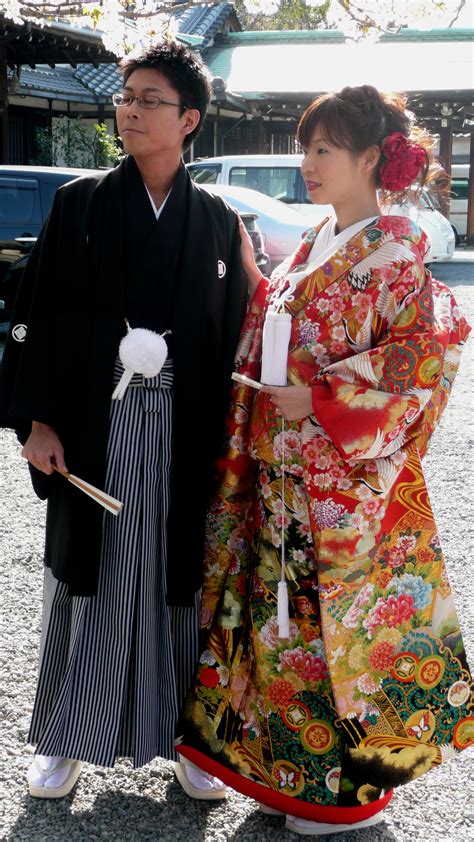 Wearing traditional Japanese clothing