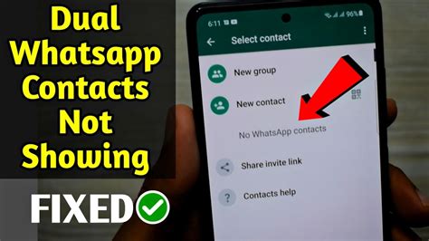 Masalah Kontak Tidak Tampak atau Tidak Ada di Whatsapp di Aplikasi WhatsApp