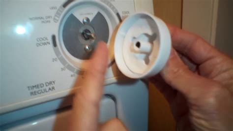 Worn out dryer knob