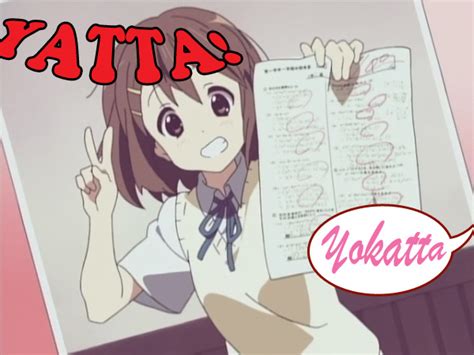 Yatta in Anime