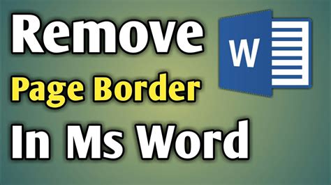 Remove Border Word