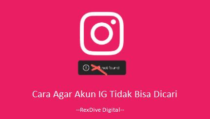 Akun IG tidak bisa dicari