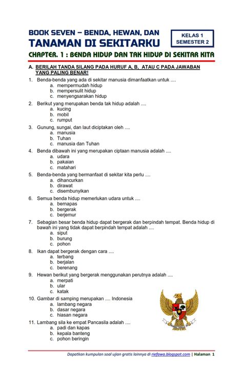 Indonesia Tematik 7 Kelas 1