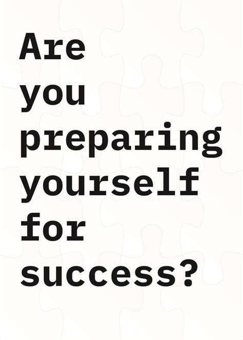 Preparing yourself from the beginning