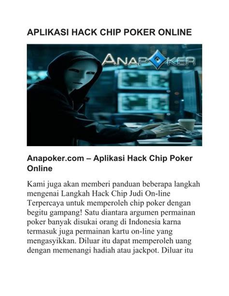 Aplikasi hack poker online