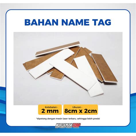 bahan nama tag