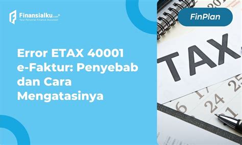 eTax 40001 Indonesia