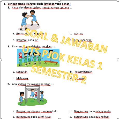 Materi PTS PJOK Kelas 1 Semester 1