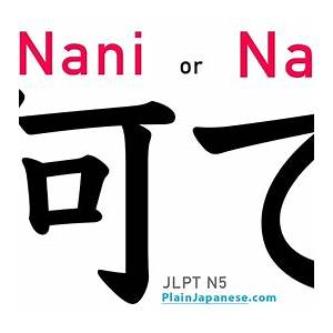 Nani dalam Bahasa Jepang
