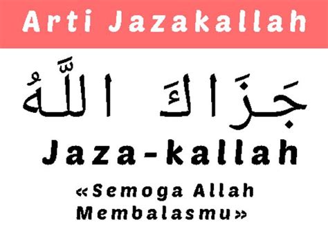 Mengetahui Arti Jazakumullah Khair dalam Bahasa Indonesia