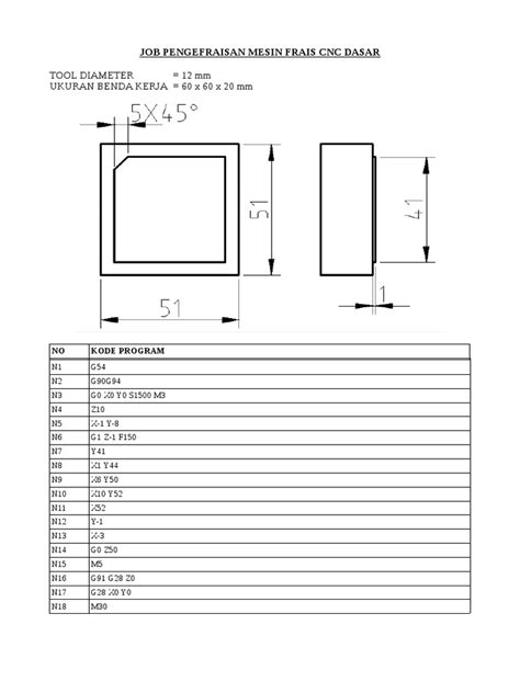 Cara Membaca dan Menulis Kode CNC Milling