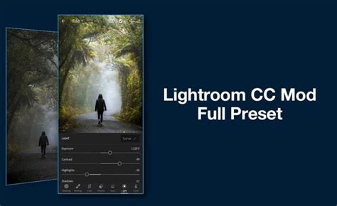 Rekomendasi Penggunaan Lightroom CC Mod Full Pack 1200 Preset Premium Unlocked