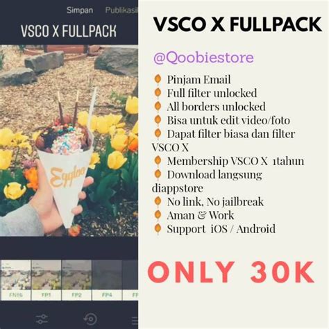 Harga VSCO X Fullpack