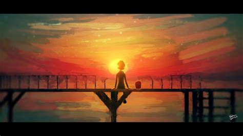 Senja dalam Film Anime