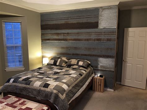 Metal accent in bedroom