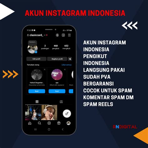 Akun Instagram Indonesia Gratis