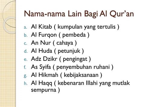 arti nama dalam al quran indonesia