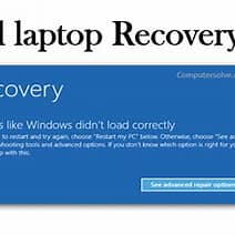 recovery mode laptop