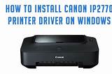 Cara Mudah Menemukan dan Mengunduh Driver Printer Canon IP2770 di Indonesia