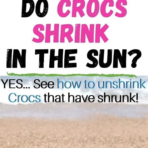 shrunk crocs fixing tips