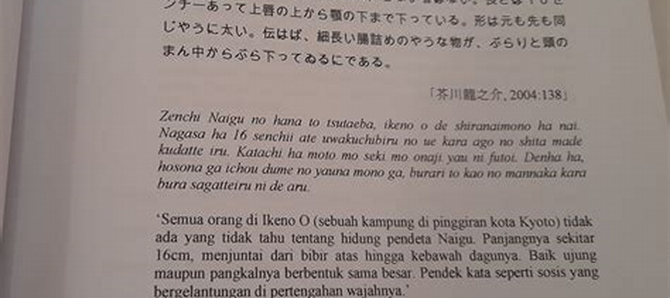 Terjemahan Bahasa Jepang Indonesia