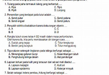 Soal IPA Kelas 4 Semester 2 Tahun 2022