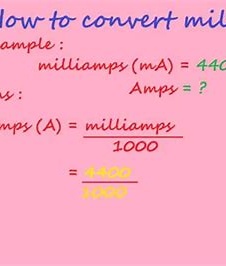 Formula Konversi Ampere dan Mili Ampere
