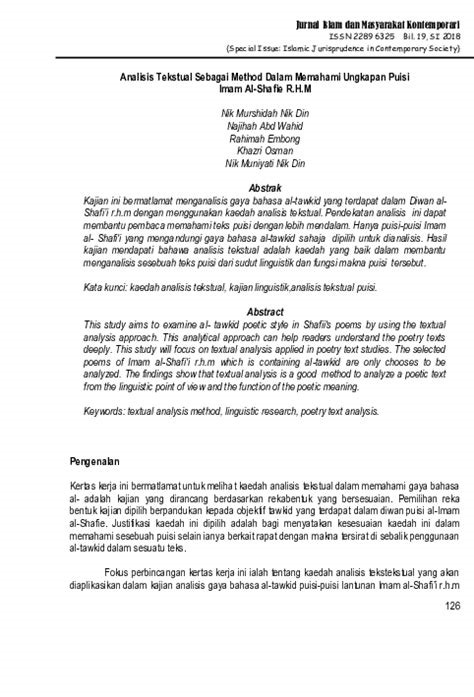 Analisis Tekstual sebagai Metode untuk Mendekonstruksi Makalah