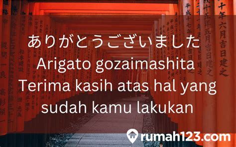 ucapan arigato gozaimasu dalam bahasa indonesia