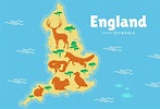 Ilustración De Mapa De Inglaterra - Descargar Vector