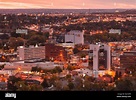 USA, South Dakota, Rapid City, erhöhten Blick auf die skyline ...