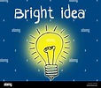 Bright Idea Illustration Stock Photo - Alamy