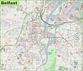 Large detailed map of Belfast | Map, Detailed map, Belfast map
