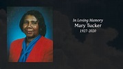 Mary Tucker - Tribute Video