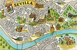 Sevilla Map Card | Colección de mapas de las Capitales de Pr… | Flickr ...