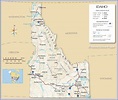 Map of Idaho State, USA - Nations Online Project