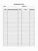 Printable Aa Meeting Attendance Sheet - Printable Word Searches