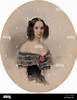 Portrait of Natalia Pushkina, the wife of the poet Alexander Pushkin ...